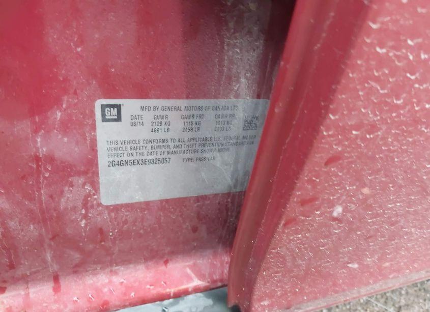 Photo 9 of 2014 Buick Regal TURBO/E-ASSIST PREMIUM I (VIN 2G4GN5EX3E9325057)