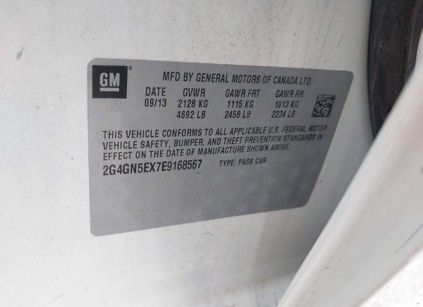 Photo 9 of 2014 Buick Regal TURBO/E-ASSIST PREMIUM I (VIN 2G4GN5EX7E9168567)