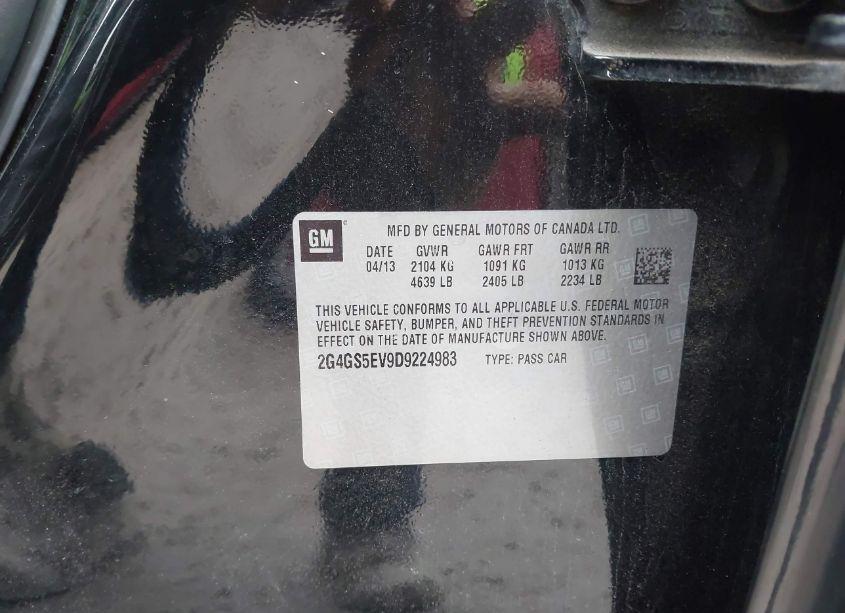 Photo 9 of 2013 Buick Regal TURBO - PREMIUM 1 (VIN 2G4GS5EV9D9224983)