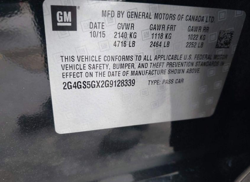 Photo 9 of 2016 Buick Regal TURBO PREMIUM II (VIN 2G4GS5GX2G9128339)