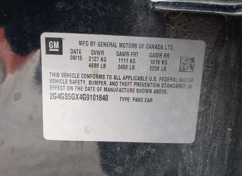 Photo 9 of 2016 Buick Regal TURBO PREMIUM II (VIN 2G4GS5GX4G9101840)