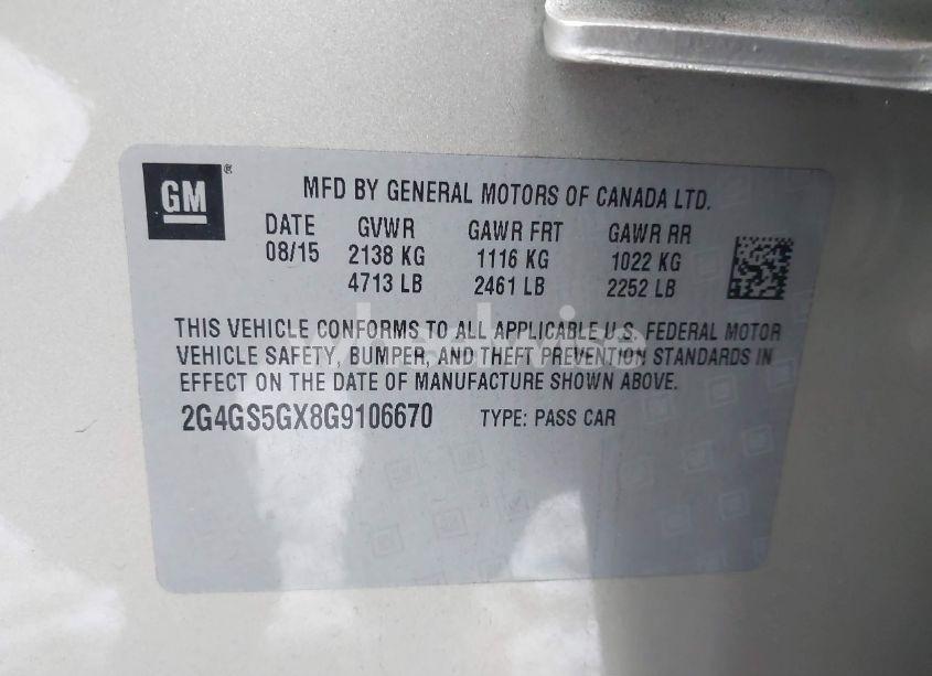 Photo 9 of 2016 Buick Regal TURBO PREMIUM II (VIN 2G4GS5GX8G9106670)