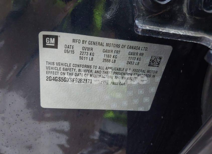 Photo 9 of 2015 Buick Regal TURBO PREMIUM II (VIN 2G4GS5GX9F9282173)