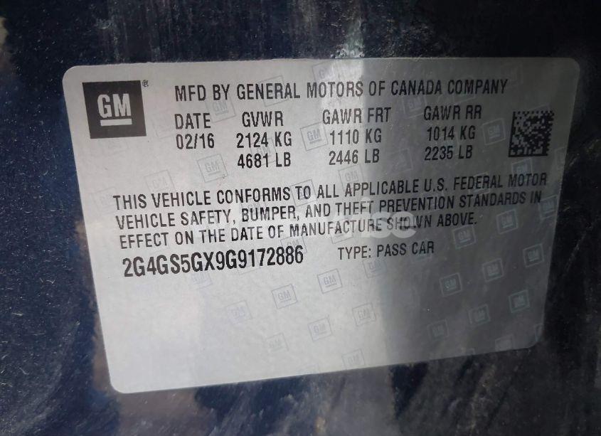 Photo 9 of 2016 Buick Regal TURBO PREMIUM II (VIN 2G4GS5GX9G9172886)