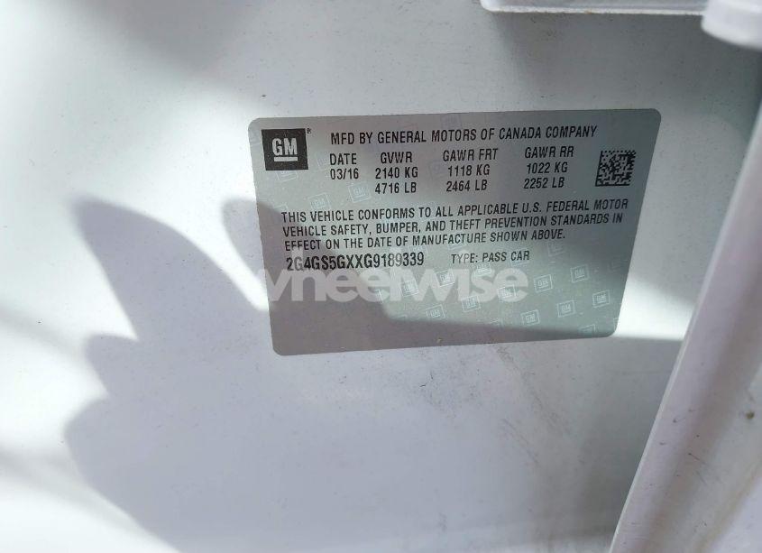 Photo 9 of 2016 Buick Regal TURBO PREMIUM II (VIN 2G4GS5GXXG9189339)