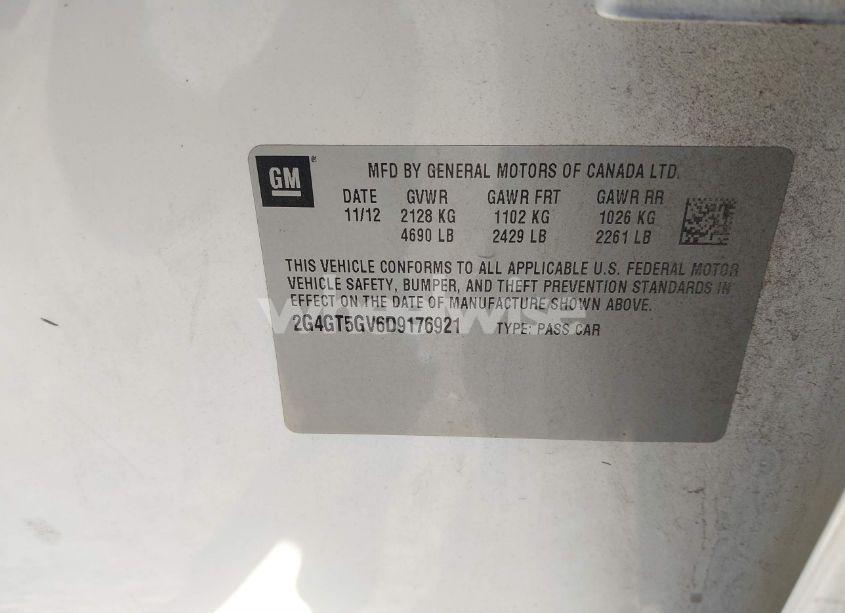 Photo 9 of 2013 Buick Regal TURBO - PREMIUM 2 (VIN 2G4GT5GV6D9176921)