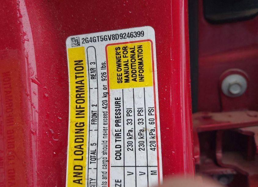 Photo 9 of 2013 Buick Regal TURBO - PREMIUM 2 (VIN 2G4GT5GV8D9246399)