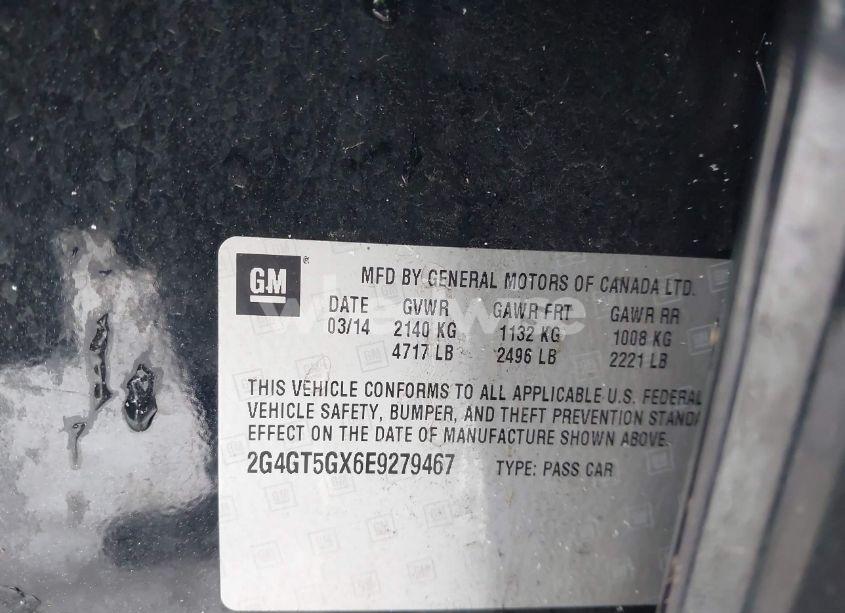 Photo 9 of 2014 Buick Regal GS (VIN 2G4GT5GX6E9279467)