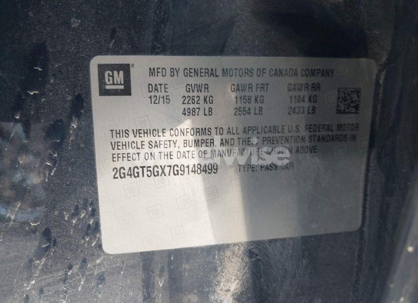 Photo 9 of 2016 Buick Regal TURBO PREMIUM II (VIN 2G4GT5GX7G9148499)