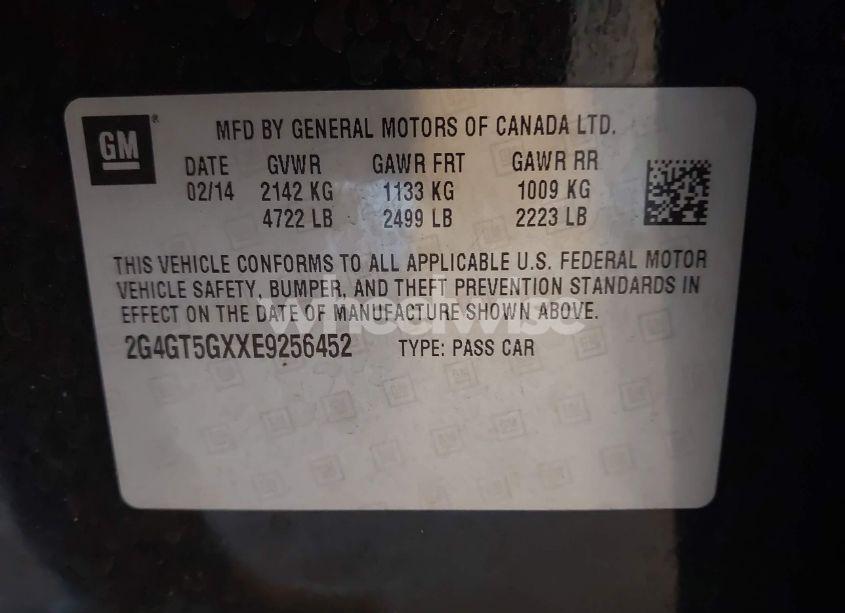 Photo 9 of 2014 Buick Regal GS (VIN 2G4GT5GXXE9256452)