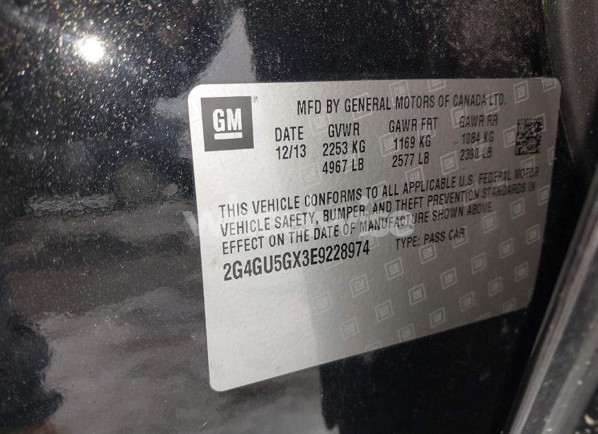 Photo 9 of 2014 Buick Regal GS (VIN 2G4GU5GX3E9228974)