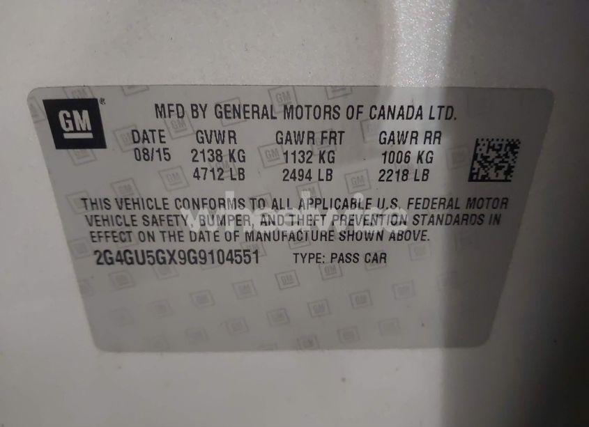 Photo 18 of 2016 Buick Regal TURBO GS (VIN 2G4GU5GX9G9104551)