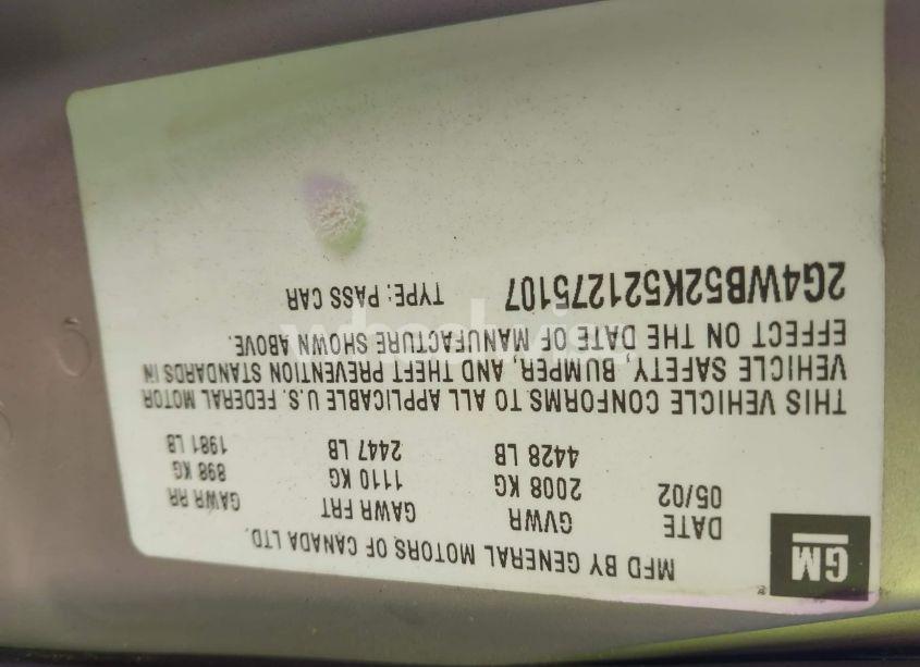 Photo 9 of 2002 Buick Regal LS (VIN 2G4WB52K521275107)