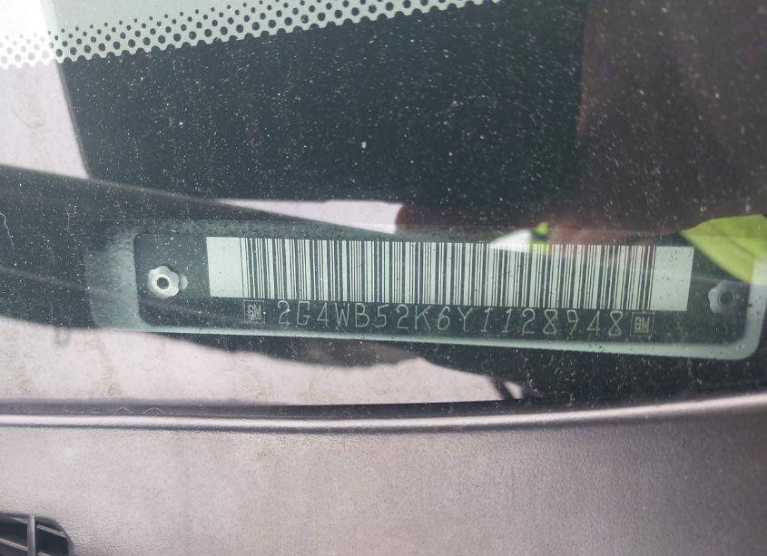 Photo 9 of 2000 Buick Regal LS (VIN 2G4WB52K6Y1128948)