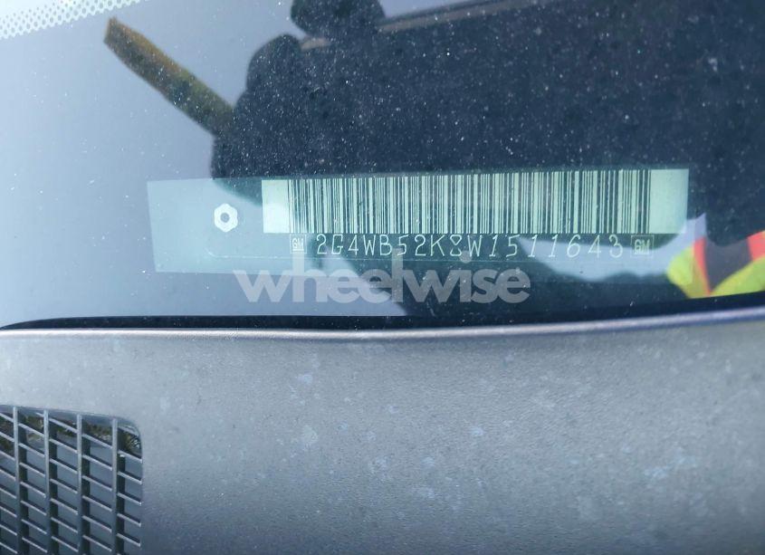 Photo 11 of 1998 Buick Regal LS (VIN 2G4WB52K8W1511643)