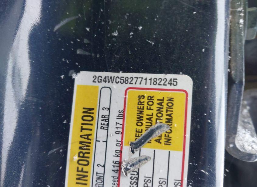 Photo 9 of 2007 Buick Lacrosse CX (VIN 2G4WC582771182245)