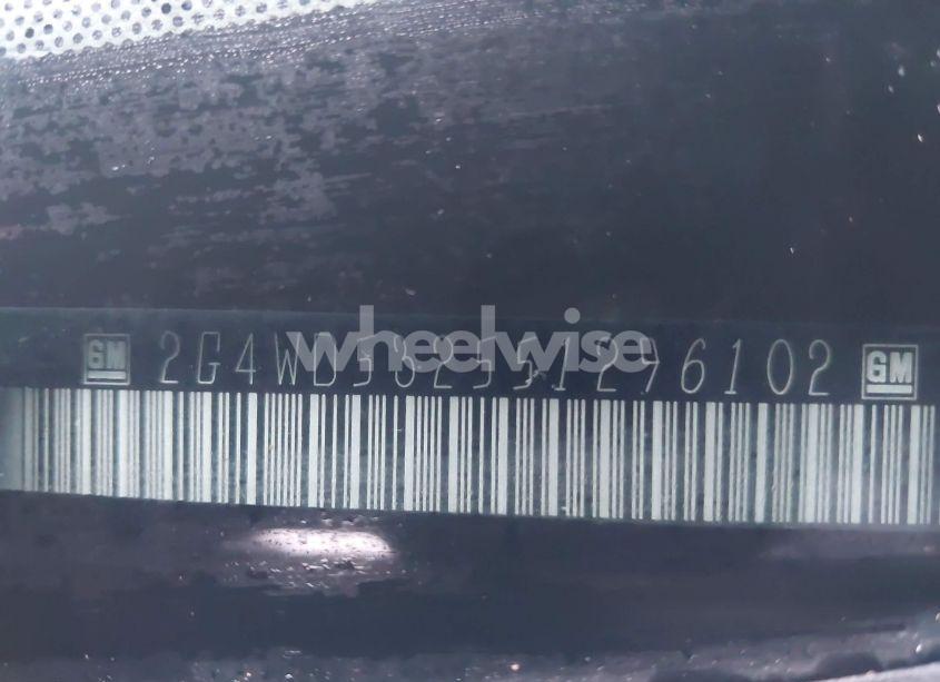 Photo 9 of 2005 Buick Lacrosse CXL (VIN 2G4WD532551296102)