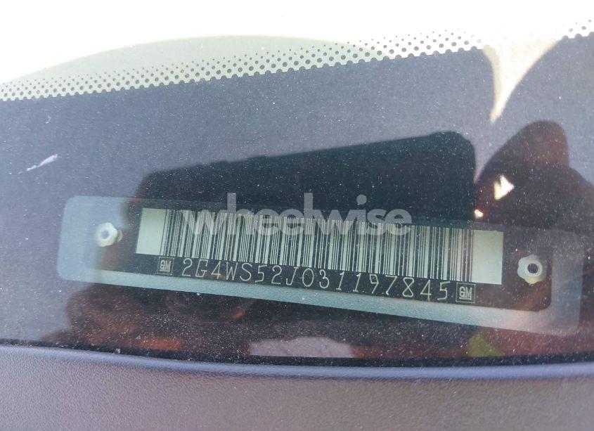 Photo 8 of 2003 Buick Century CUSTOM (VIN 2G4WS52J031197845)