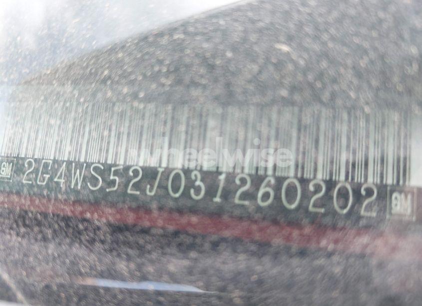 Photo 9 of 2003 Buick Century CUSTOM (VIN 2G4WS52J031260202)