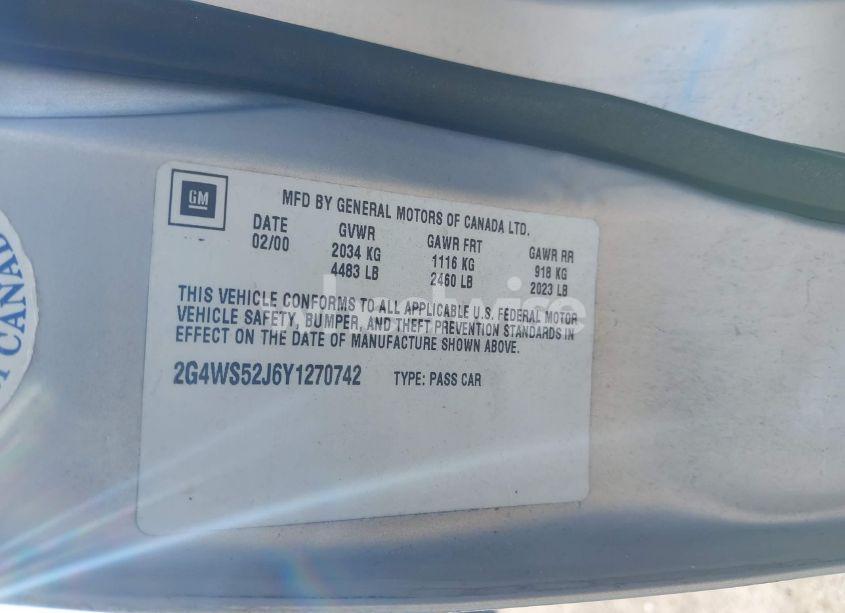 Photo 9 of 2000 Buick Century CUSTOM (VIN 2G4WS52J6Y1270742)