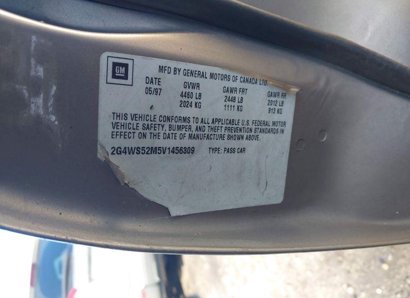 Photo 9 of 1997 Buick Century CUSTOM (VIN 2G4WS52M5V1456309)