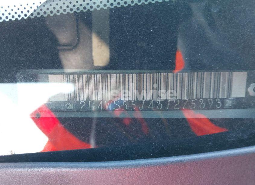 Photo 9 of 2003 Buick Century CUSTOM (VIN 2G4WS55J431275393)