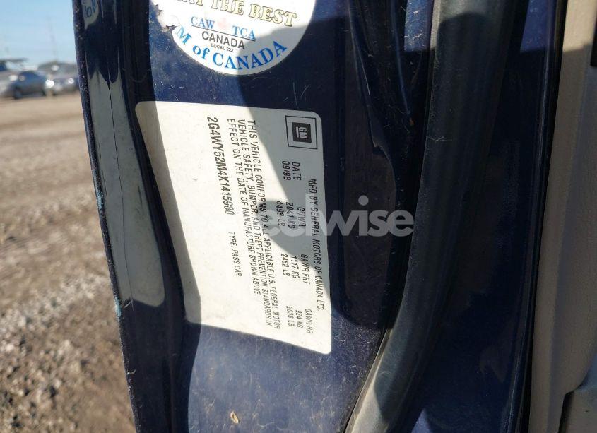 Photo 9 of 1999 Buick Century LIMITED (VIN 2G4WY52M4X1415980)