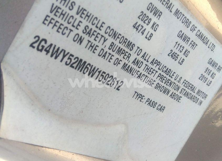 Photo 9 of 1998 Buick Century LIMITED (VIN 2G4WY52M6W1592612)