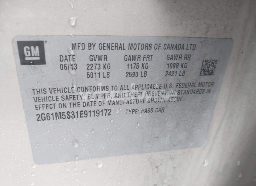 Photo 9 of 2014 Cadillac Xts LUXURY (VIN 2G61M5S31E9119172)