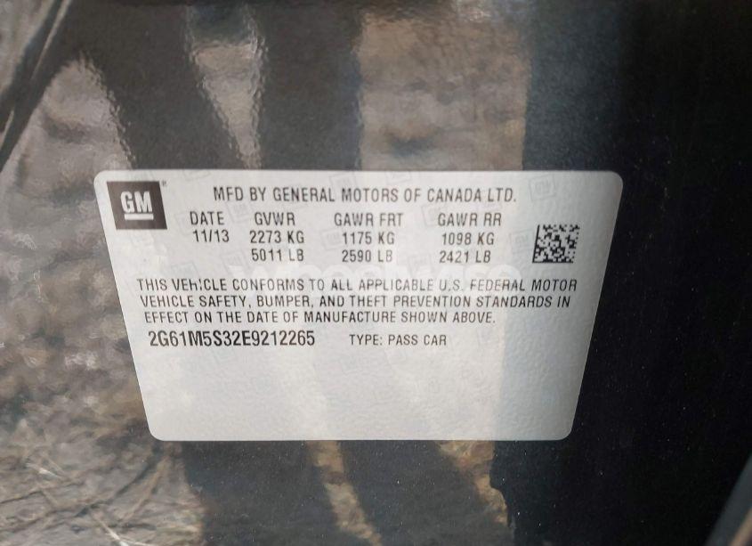 Photo 9 of 2014 Cadillac Xts LUXURY (VIN 2G61M5S32E9212265)