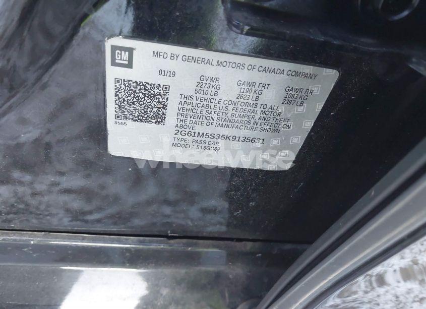 Photo 9 of 2019 Cadillac Xts LUXURY (VIN 2G61M5S35K9135631)