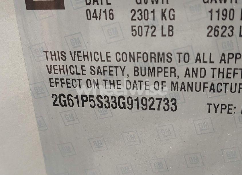 Photo 9 of 2016 Cadillac Xts PREMIUM COLLECTION (VIN 2G61P5S33G9192733)