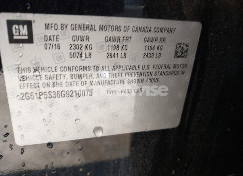 Photo 9 of 2016 Cadillac Xts PREMIUM COLLECTION (VIN 2G61P5S36G9210075)