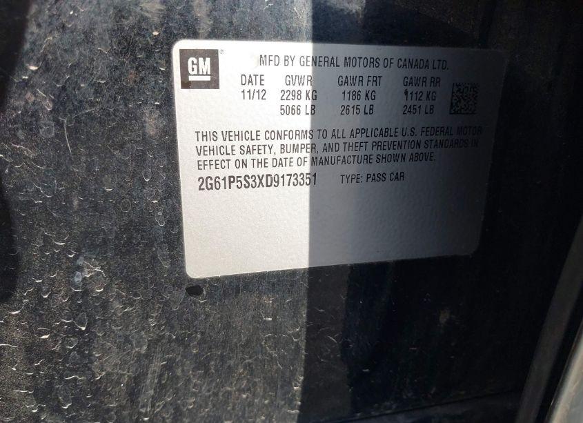 Photo 9 of 2013 Cadillac Xts LUXURY (VIN 2G61P5S3XD9173351)