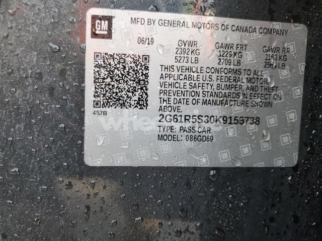 Photo 13 of 2019 CADILLAC XTS PREMIUM LUXURY (VIN 2G61R5S30K9155738)