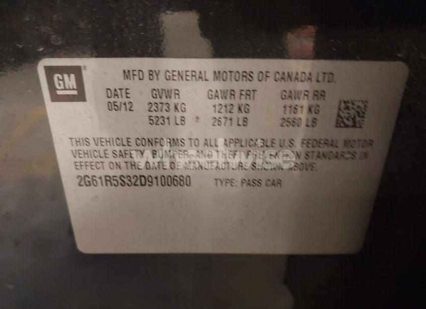 Photo 9 of 2013 Cadillac Xts LUXURY (VIN 2G61R5S32D9100680)