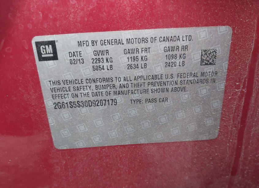 Photo 9 of 2013 Cadillac Xts PREMIUM (VIN 2G61S5S30D9207179)