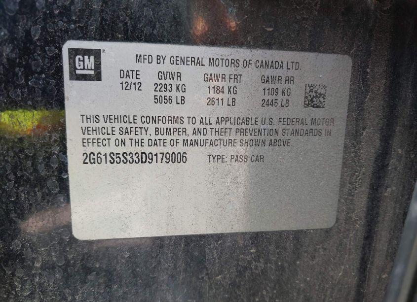 Photo 9 of 2013 Cadillac Xts PREMIUM (VIN 2G61S5S33D9179006)