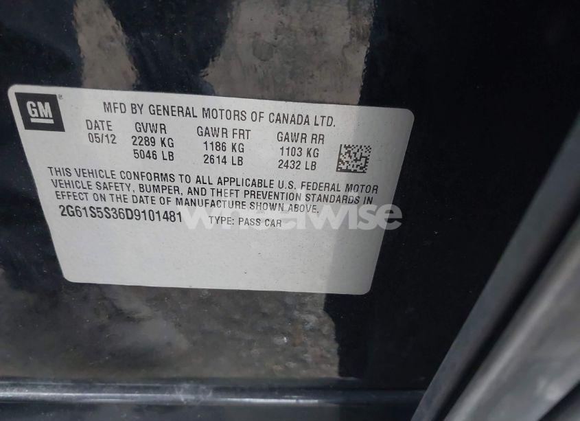 Photo 9 of 2013 Cadillac Xts PREMIUM (VIN 2G61S5S36D9101481)