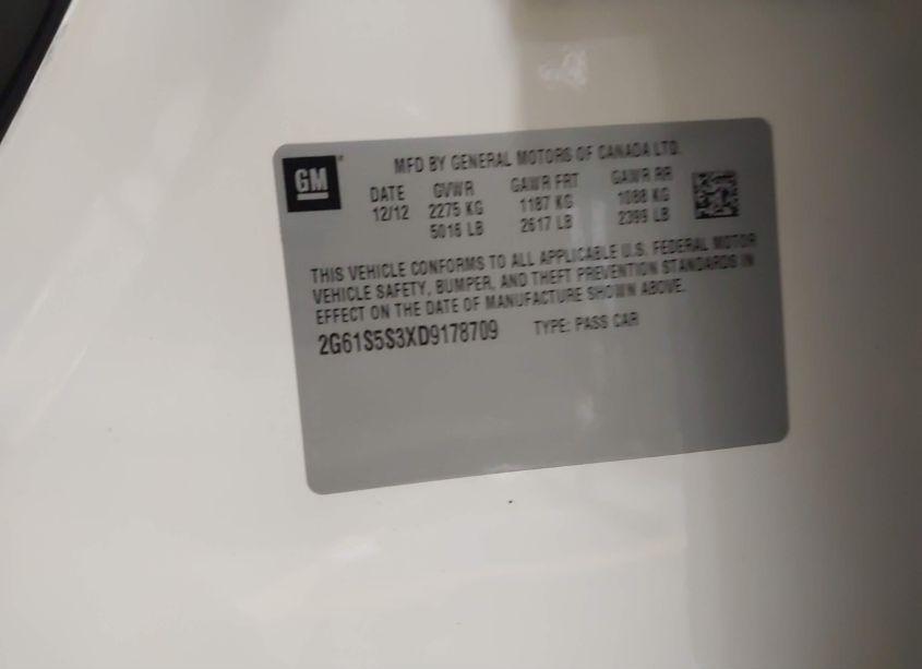 Photo 9 of 2013 Cadillac Xts PREMIUM (VIN 2G61S5S3XD9178709)