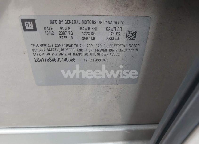 Photo 9 of 2013 Cadillac Xts PREMIUM (VIN 2G61T5S36D9146658)