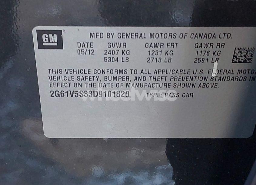 Photo 9 of 2013 Cadillac Xts PLATINUM (VIN 2G61V5S33D9101820)