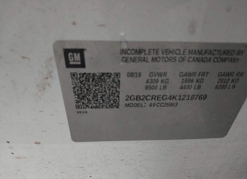 Photo 9 of 2019 Chevrolet Silverado 2500HD WT (VIN 2GB2CREG4K1218769)