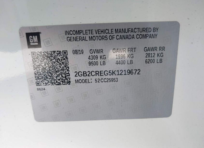 Photo 9 of 2019 Chevrolet Silverado 2500HD WT (VIN 2GB2CREG5K1219672)