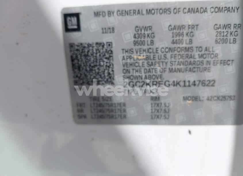 Photo 9 of 2019 Chevrolet Silverado 2500HD WT (VIN 2GC2KREG4K1147622)