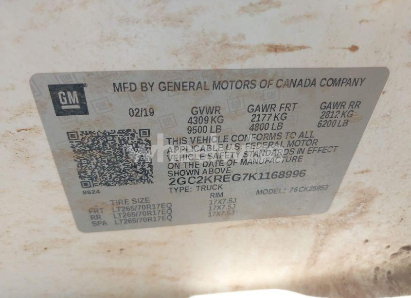 Photo 9 of 2019 Chevrolet Silverado 2500HD WT (VIN 2GC2KREG7K1168996)