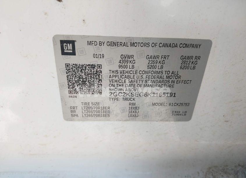 Photo 9 of 2019 Chevrolet Silverado 2500HD LT (VIN 2GC2KSEG6K1165191)