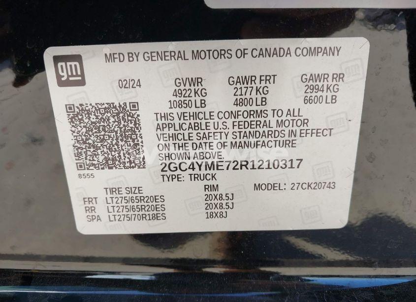 Photo 9 of 2024 Chevrolet Silverado 2500HD 4WD STANDARD BED CUSTOM (VIN 2GC4YME72R1210317)