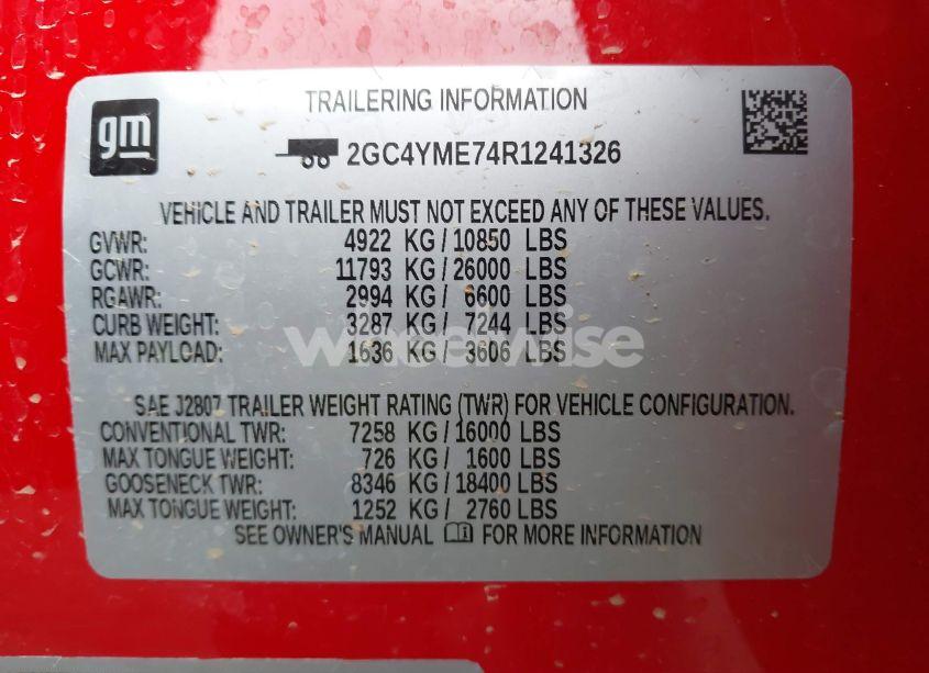 Photo 12 of 2024 Chevrolet Silverado 2500HD 4WD STANDARD BED CUSTOM (VIN 2GC4YME74R1241326)