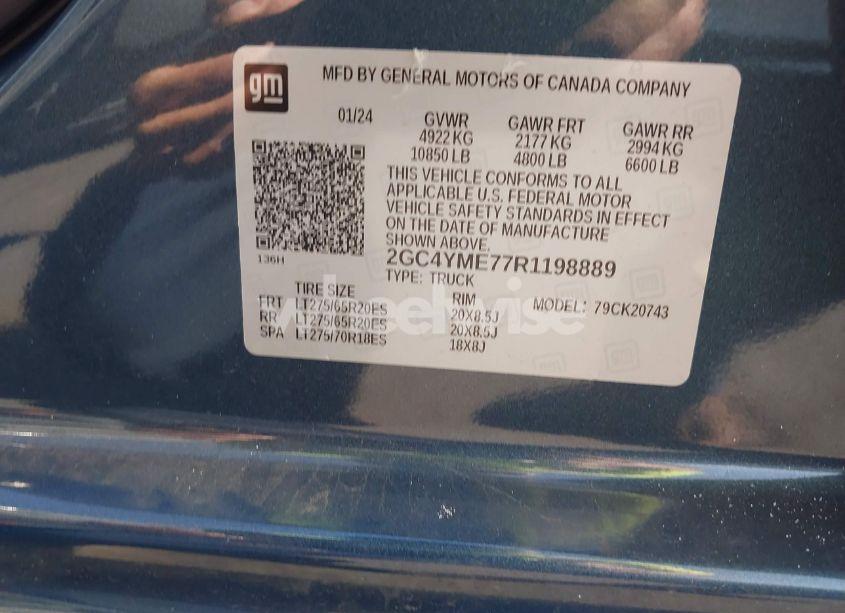 Photo 9 of 2024 Chevrolet Silverado 2500HD 4WD STANDARD BED CUSTOM (VIN 2GC4YME77R1198889)